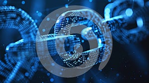 Digital Blockchain Links in Cyberspace