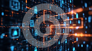 Digital blockchain network with secure data encryption visualization