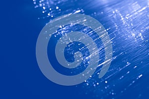 Digital blue light fiber optic for background.