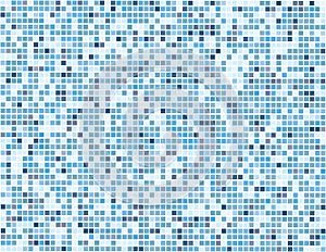 Digital blue squares - vector