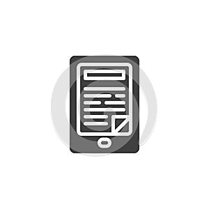 Digital book vector icon