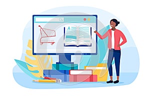 Digital bookstore concept