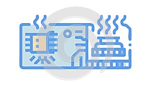 Digital Brain Circuit. AI and Cognitive Computing, vector design Generative AI