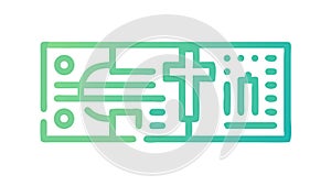 Digital Brain Circuitry. AI and Cognitive Computing Icon, vector design Generative AI