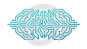 Digital Brain Flow: Abstract Connectivity & Thought, vector design Generative AI