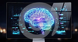 Digital Brain: Futuristic Visualization of Cognitive Processes