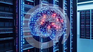 AI Brain in Server Room