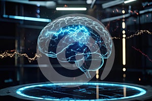 Digital Brain, A Holographic Representation of Cognitive Processes