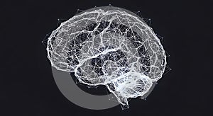 Digital Brain Network and Artificial Intelligence Concept