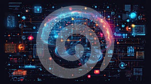 Digital Brain, A Neural Network Visualization