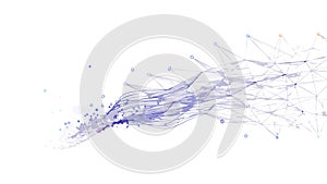 Digital Burst: Abstract Explosion of Particles and Data, vector design Generative AI