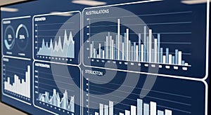 Digital Business Intelligence Dashboard with Data Visualizations