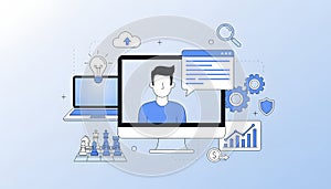 Digital Business Strategy, Online Learning, and Technology Solutions for Growth: Cloud Computing, Data Analytics, and Secure