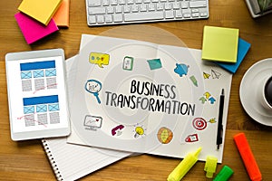 Digital BUSINESS TRANSFORMATION , Hi-tech technological Digita