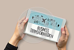 Digital BUSINESS TRANSFORMATION , Hi-tech technological Digita