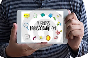 Digital BUSINESS TRANSFORMATION , Hi-tech technological Digita