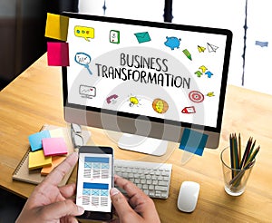 Digital BUSINESS TRANSFORMATION , Hi-tech technological Digita