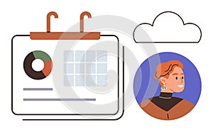 Digital Calendar and User Profile with Data Visualization and Cloud Connection