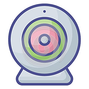 Digital cam  Isolated Vector Icon fully editable