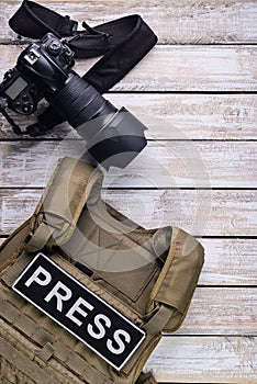 Digital camera and bulletproof vest