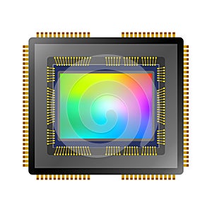 Vector cmos ccd image sensor photo