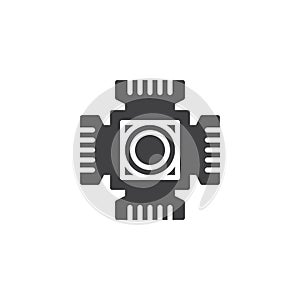 Digital camera cmos vector icon