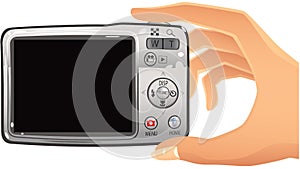 Digital camera and hand