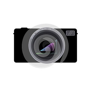 Digital camera icon isolated on white background