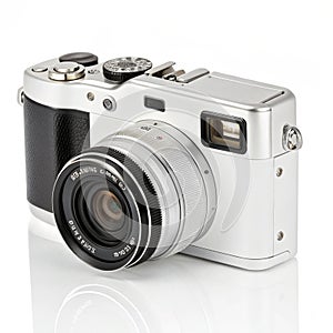 Digital camera icon isolated on white background