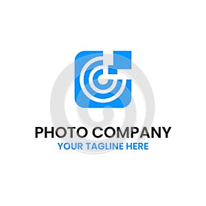 Digital Camera Lens Pixel Logo