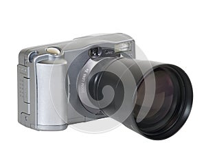 Digital camera with long lens