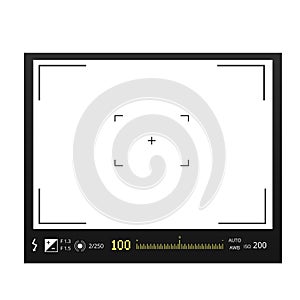 Digital camera with screens of shooting modes template