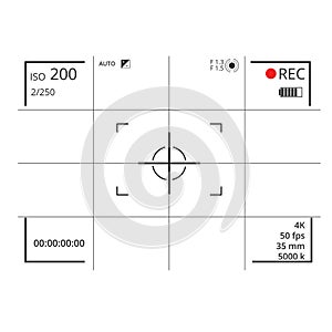 Digital camera with screens of shooting modes template