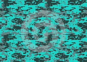 Digital camouflage pattern. Woodland camo texture. Camouflage p