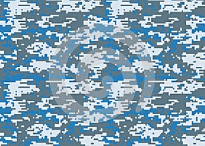 Digital camouflage pattern. Woodland camo texture. Camouflage p