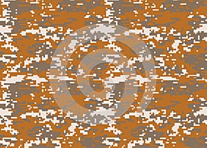 Digital camouflage pattern. Woodland camo texture. Camouflage p