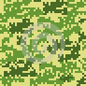 Digital camouflage seamless patterns