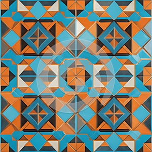 Digital Ceramic tile pattern professional art generated by Ai