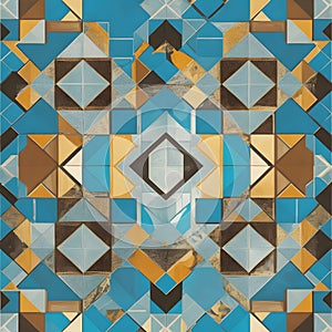 Digital Ceramic tile pattern professional art generated by Ai