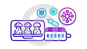 Digital Chain Link: Network Connectivity Data Security Icon, vector design Generative AI
