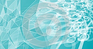 Digital chaos abstract technology big data visualisation