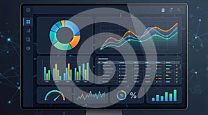 Digital Charts Interface Background
