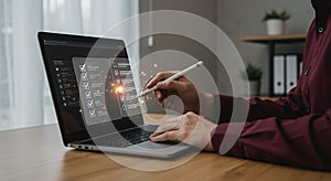 Digital Checklist: Streamlining Tasks with Technology. Efficient Workflow & Productivity Boost