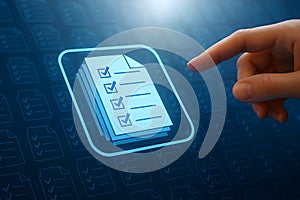 Digital Checklist and Task Management Concept