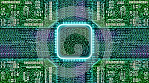 digital chipset abstract background