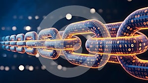 Digital Chn Link Abstract Background