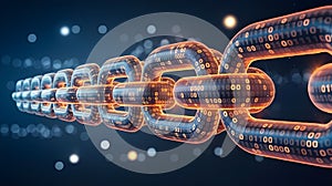 Digital Chn Link with Binary Code