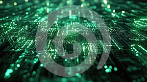 Digital circuit board connecting data transmitting green light