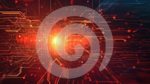 Digital circuit board network processing abstract data