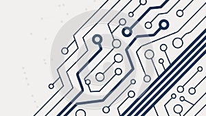 Digital Circuit Board Pattern Background, Technology Vector, Generative AI